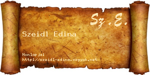 Szeidl Edina névjegykártya